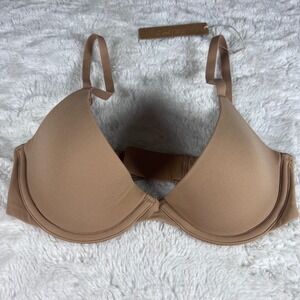 SKIMS Women's Fits Everybody Scoop Plunge Bra Ochre Brown 30C NWT BR-UWR-1997